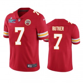 Tröjor Kansas City Chiefs Harrison Butker 7 Röd Super Bowl LVII Vapor Limited - Män